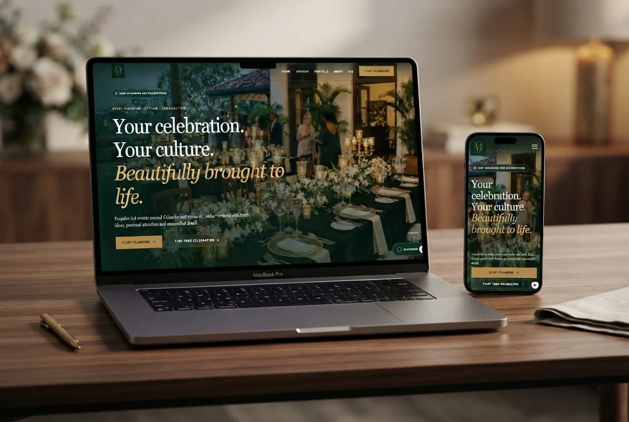 EVENTZ by Dee responsive website preview