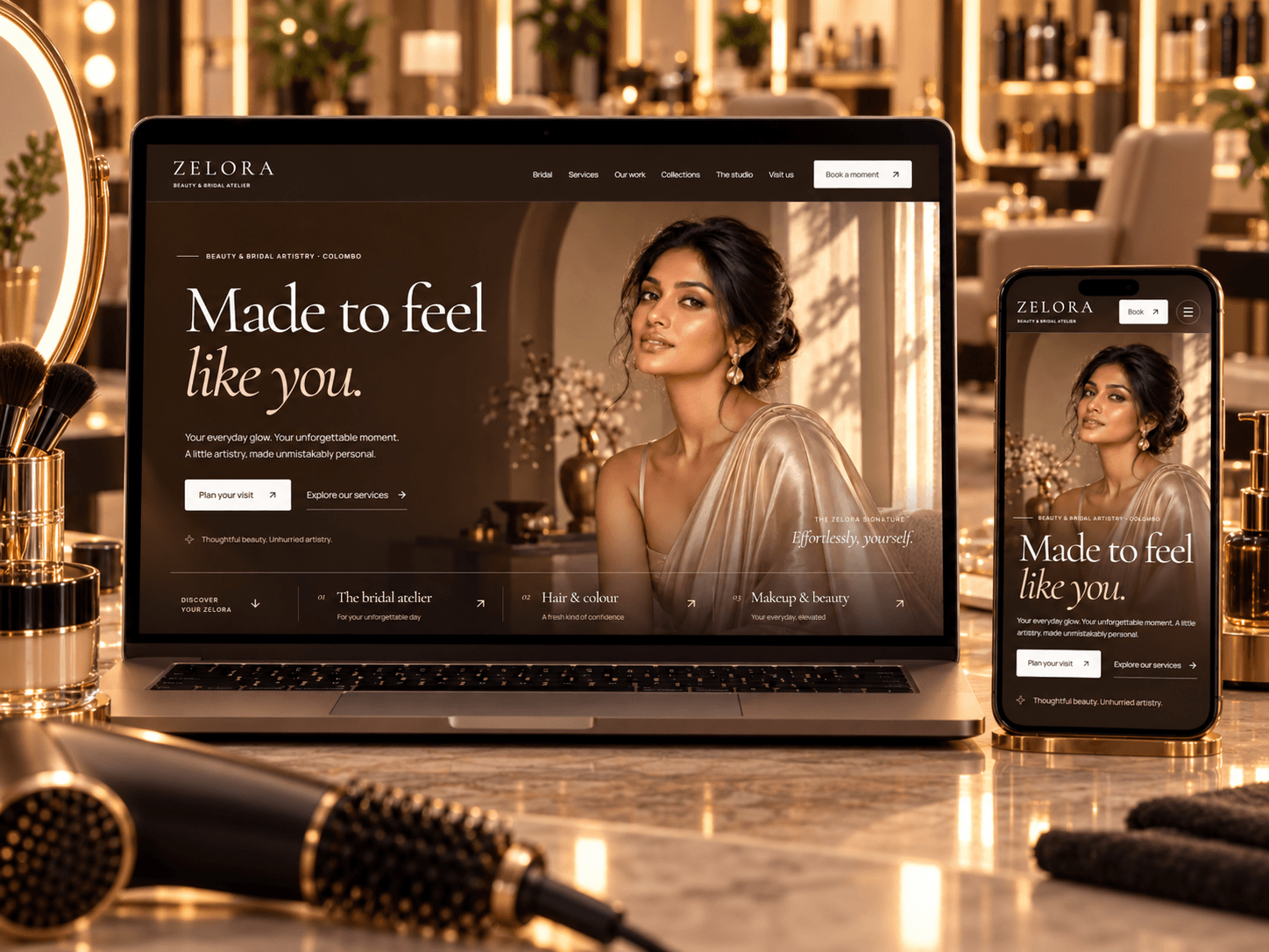 Zelora website preview